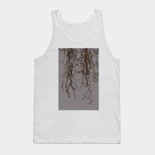 Marple tree in winter in dark grey background Tank Top